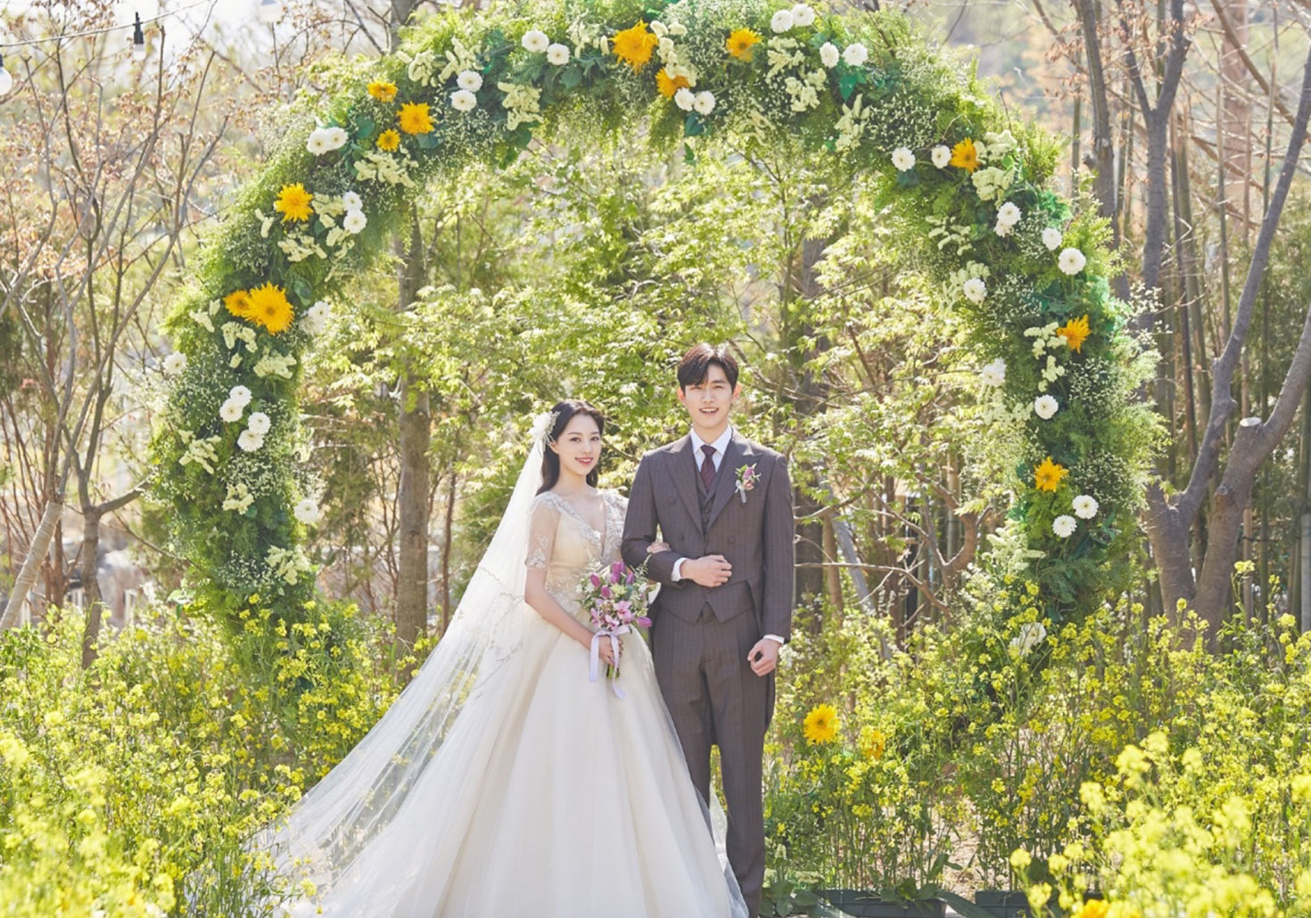 모나밸리 시크릿가든의 야외 예식 공간